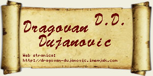 Dragovan Dujanović vizit kartica